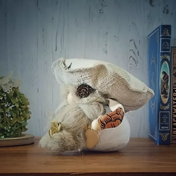 gnome en chaussette et tissus