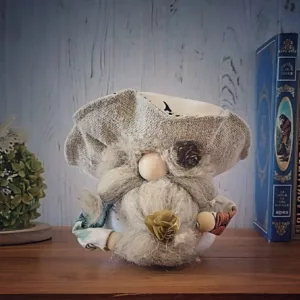 gnome en chaussette et tissus