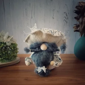 gnome en chaussette et tissus