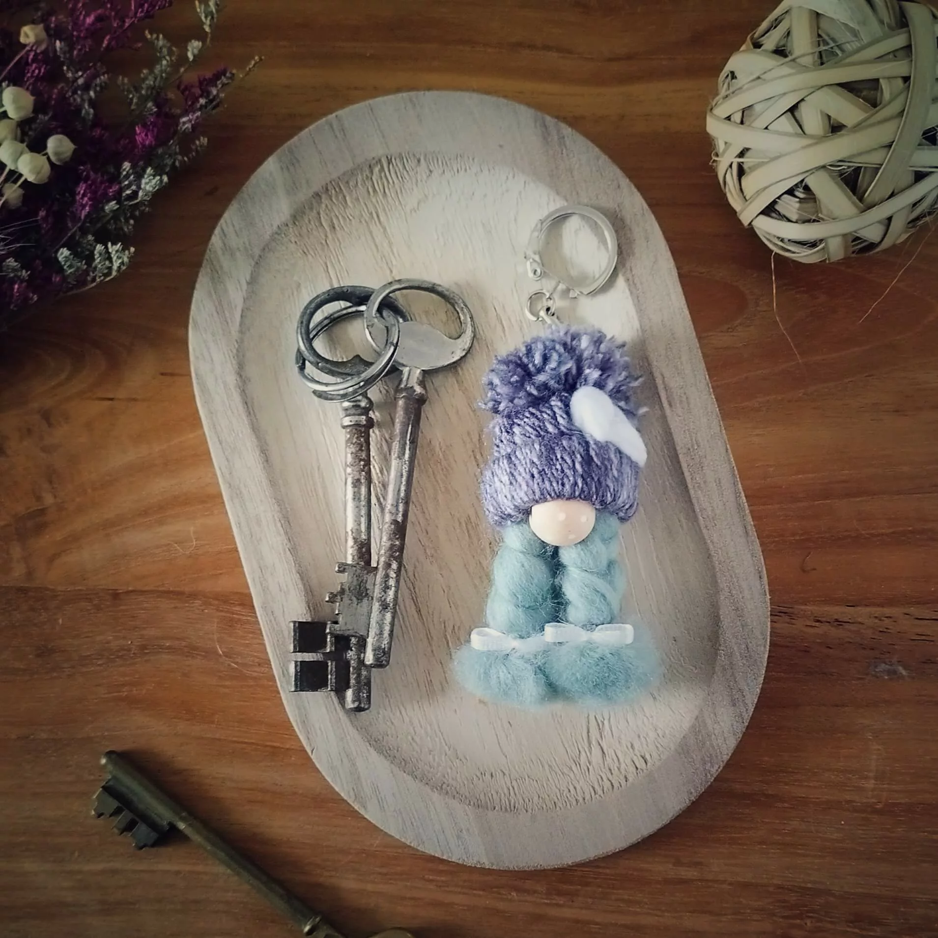 porte-clé féérique artisanal