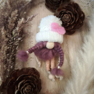 Magnet blanc et rose