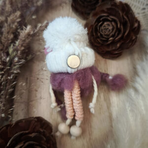 Magnet blanc et rose