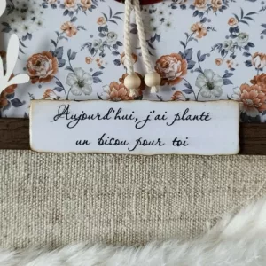 Cadre féérique « J’ai planté un bisou »