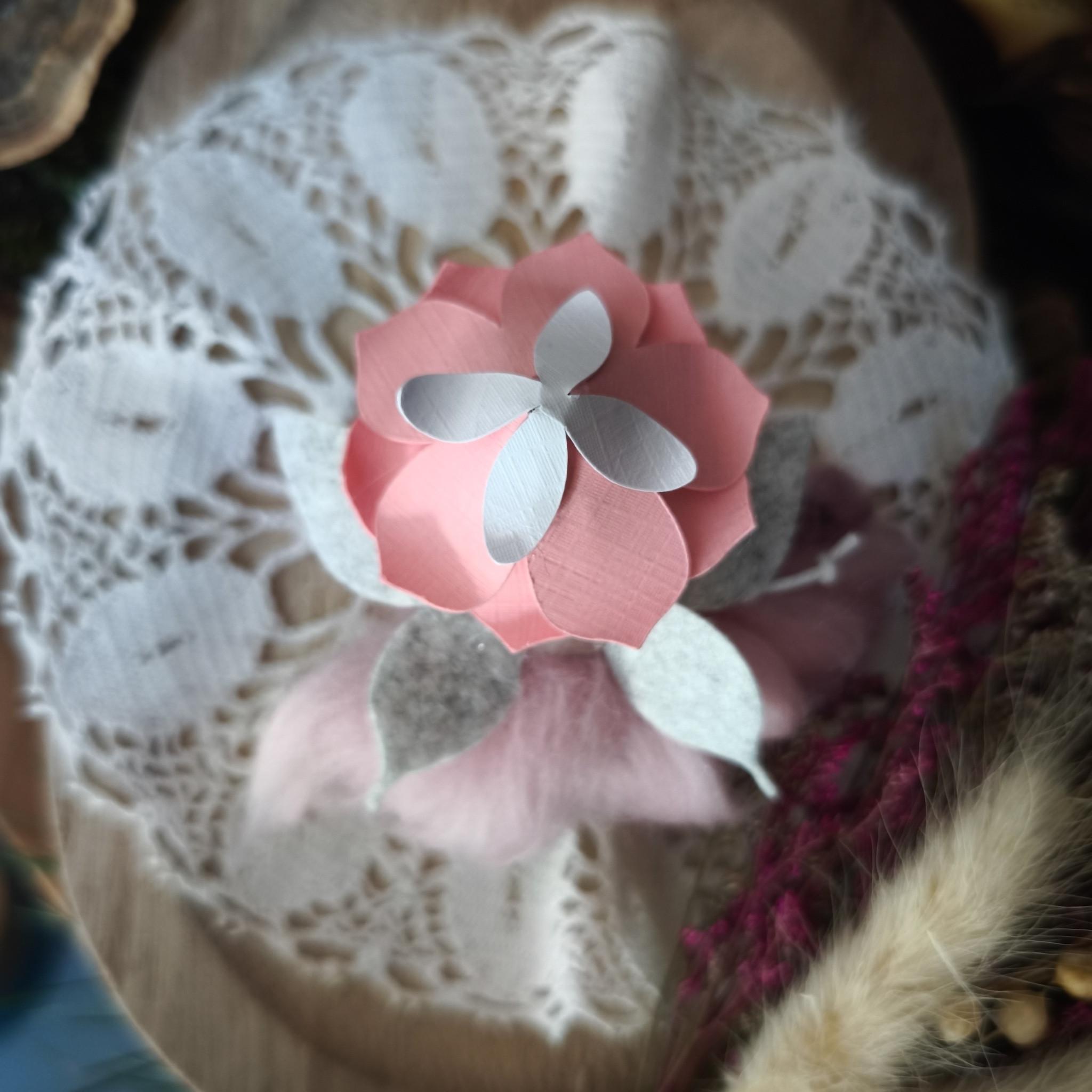 magnet fée artisanal rose