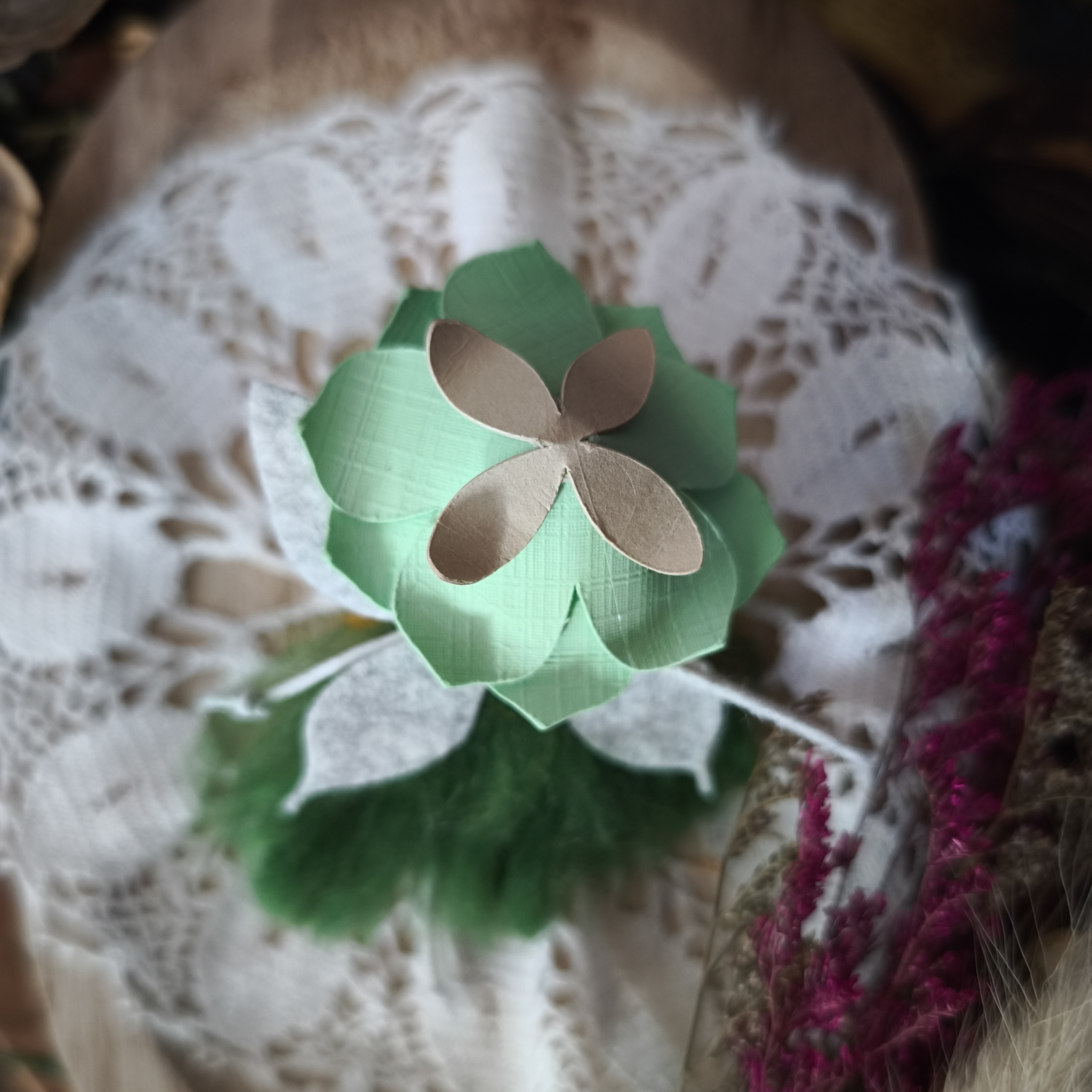 magnet fée artisanal vert