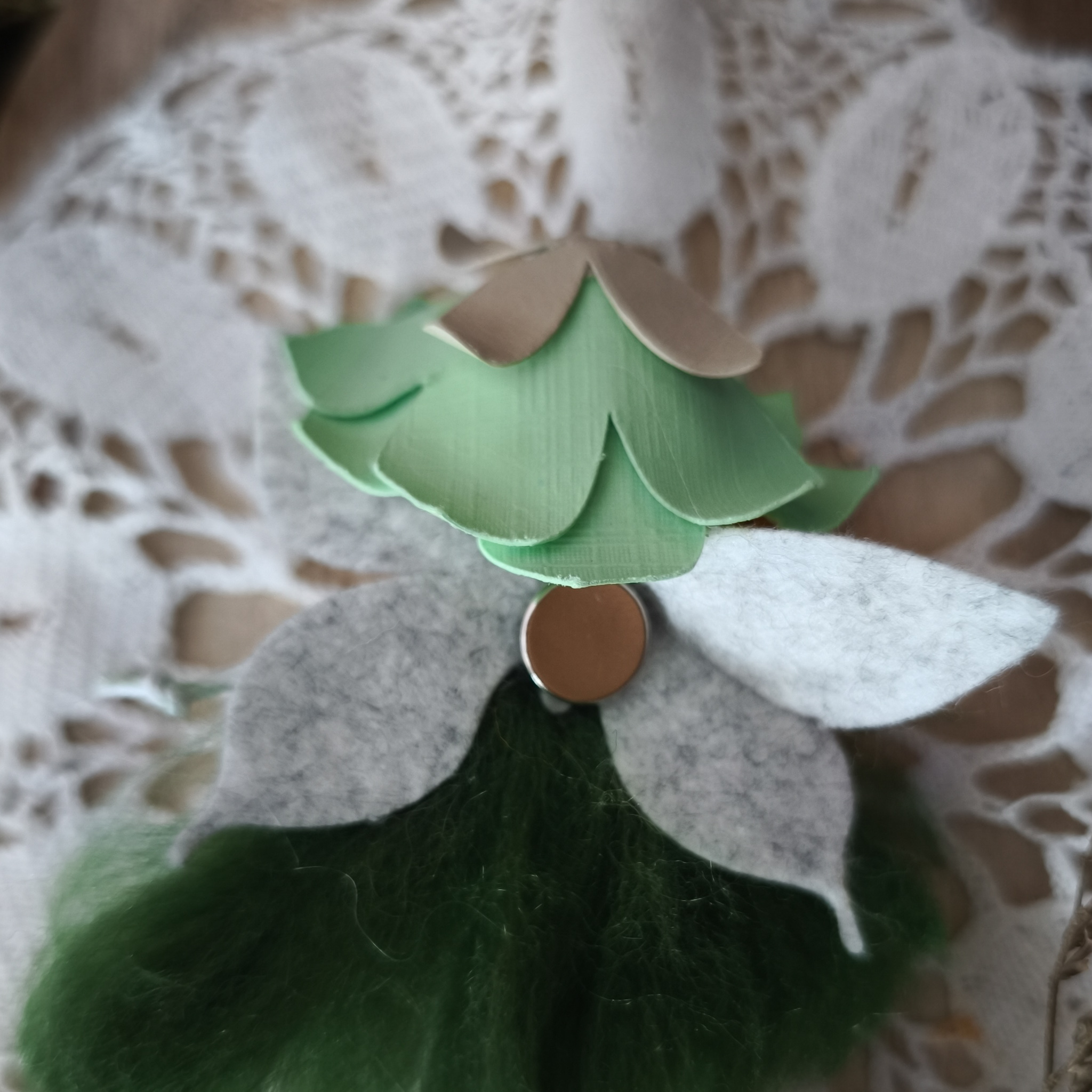 magnet fée artisanal vert